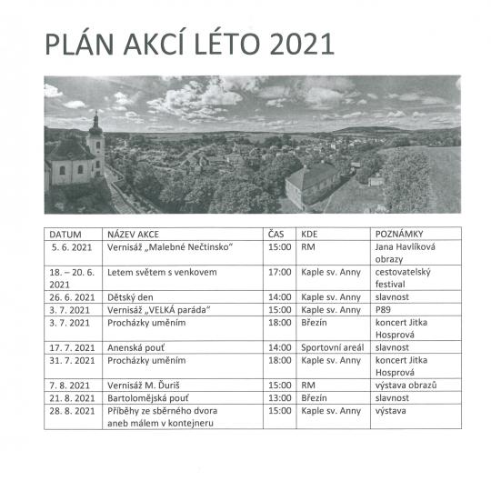 Plán akcí léto 2021 1