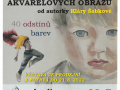 Vernisáž výstavy akvarelových obrazů Kláry Šebkové-40 odstínů barev 1